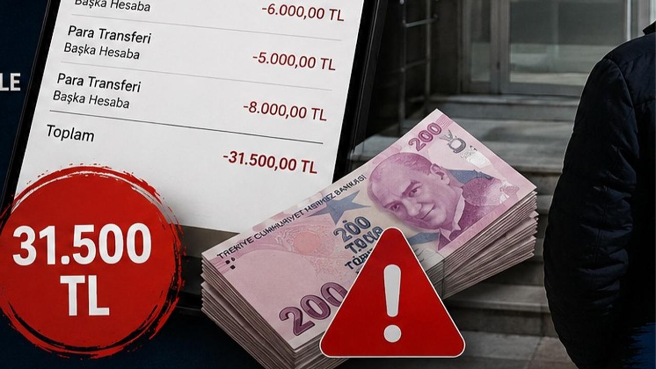 Hesabındaki Hareketler Şoke Etti: 31 Bin 500 TL Buhar Oldu