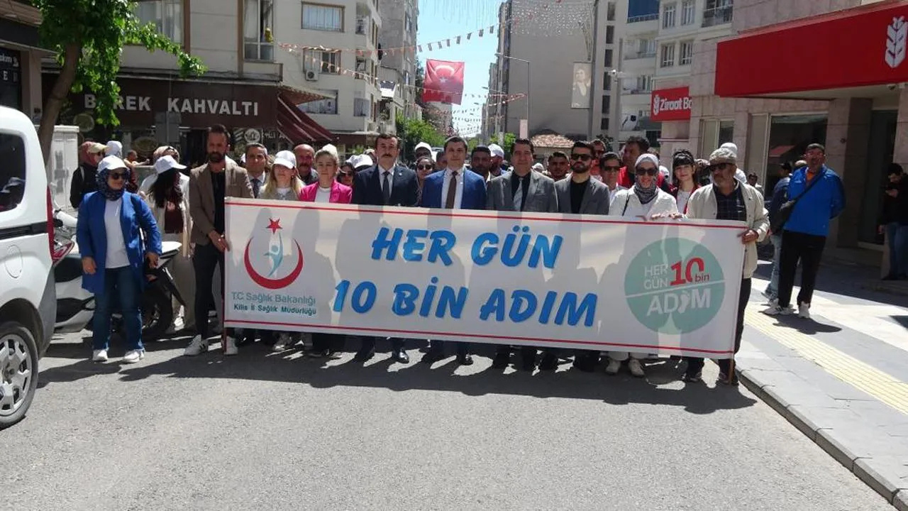 Kilis'te "Sağlık İçin Hareket Et Günü" yürüyüşü düzenlendi