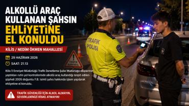 Alkollü Araç Kullanan Şahsın Ehliyetine El Konuldu