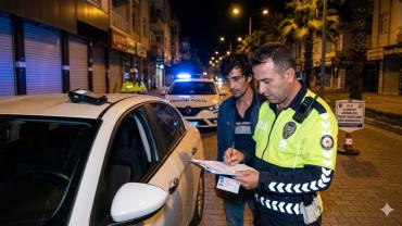 Alkollü Araç Kullanan Şahsın Ehliyetini El Konuldu
