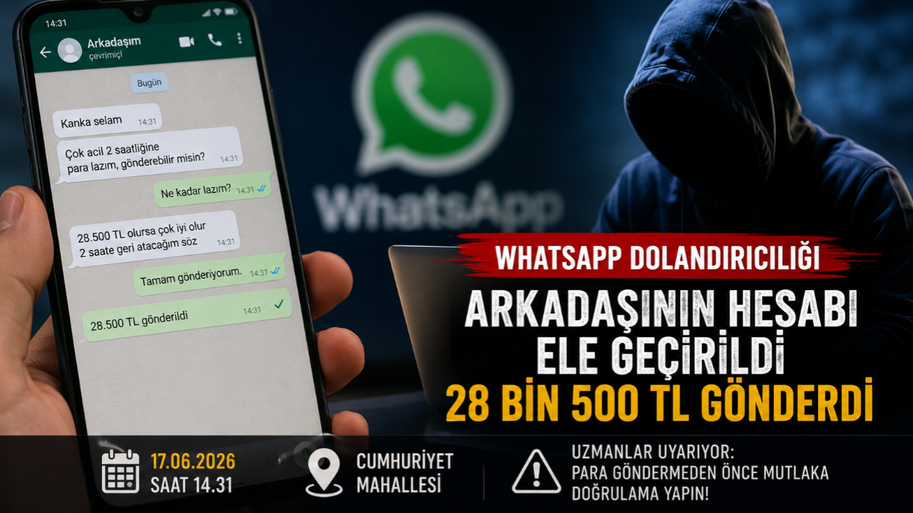 Arkadaşı Sandığı Kişiye 28 Bin 500 TL Gönderdi