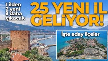 İl sayısını 106’ya çıkaracak düzenleme için gözler Meclis’te