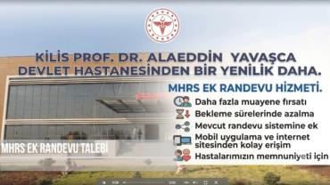 Kilis Devlet Hastanesi'nden Randevu Bulamayan Hastalara Müjde!