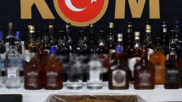 Kilis’te Kaçak Alkol ve Nargile Tütünü Ele Geçirildi