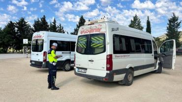 Kilis'te okul servislerine jandarma denetimi