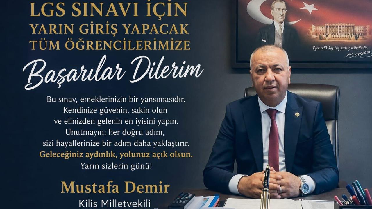 Milletvekili Demir’den LGS’ye Girecek Öğrencilere Başarı Mesajı
