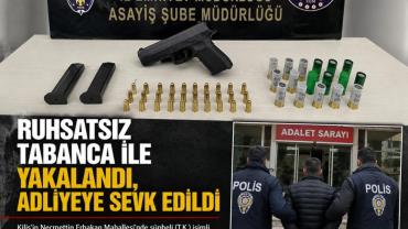 Ruhsatsız Silah Operasyonu: Şüpheli Adliyeye Sevk Edildi