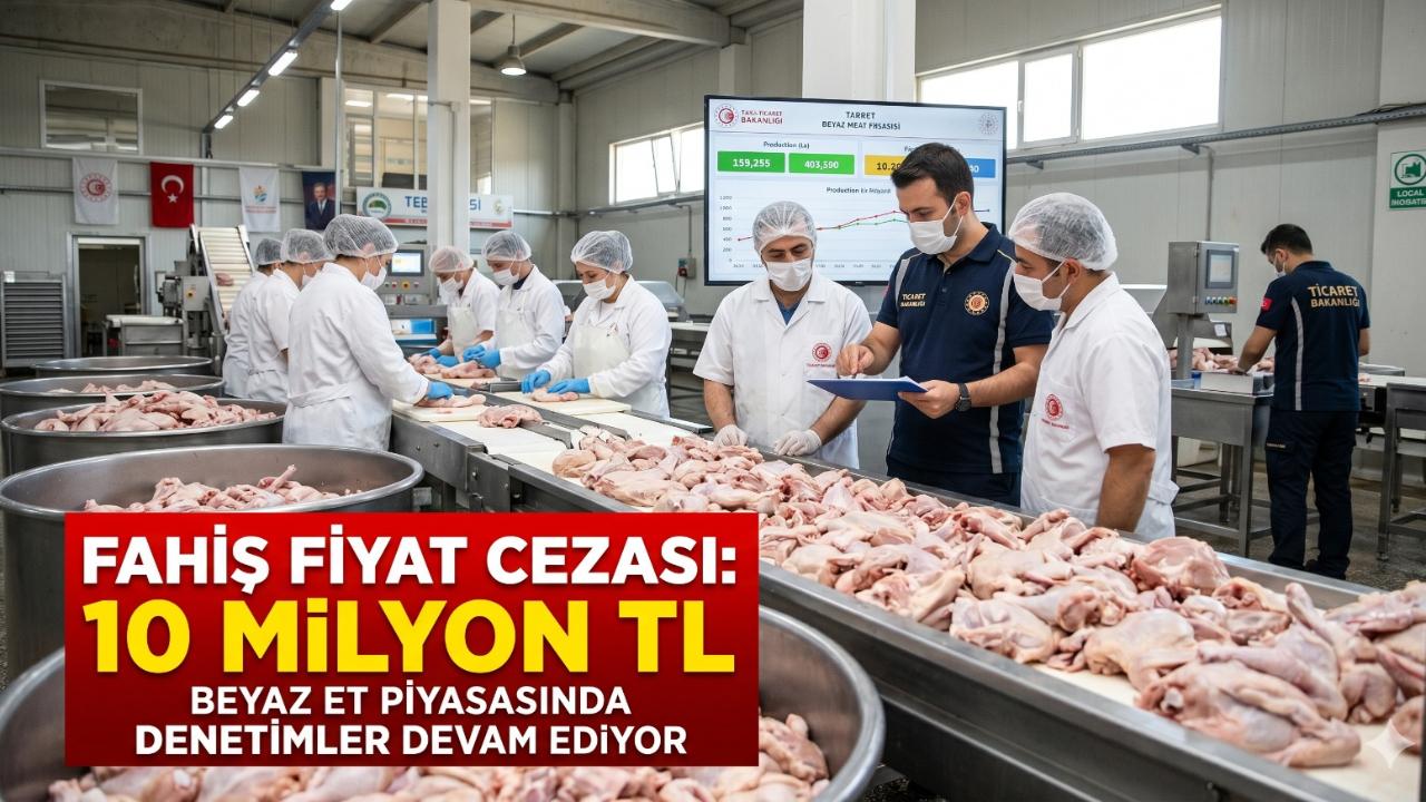Tavuk Etinde Fahiş Fiyata Ağır Darbe: 10 Milyon TL Ceza!