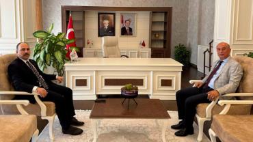 Başkan Ölmez'den, Kaymakam Şahin'e Hayırlı Olsun Ziyareti