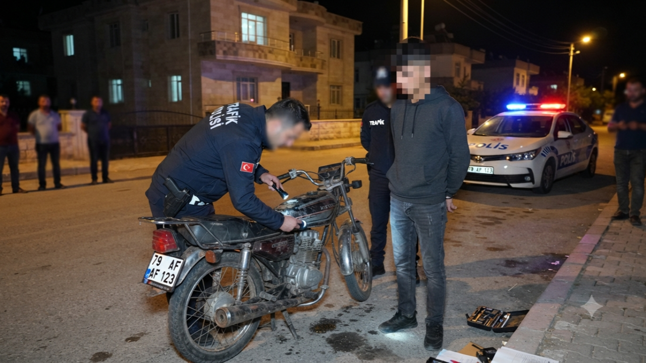 Çalıntı Motosiklet Operasyonu: Sahte Plakaya Suçüstü