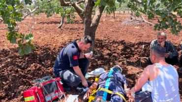 Gaziantep'te takla atan otomobilde 3 kişi yaralandı