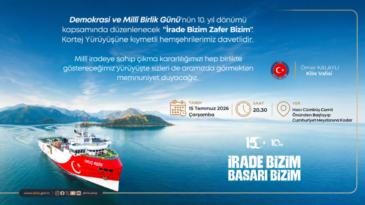 “İrade Bizim, Zafer Bizim” Kortej Yürüyüşü Düzenlenecek