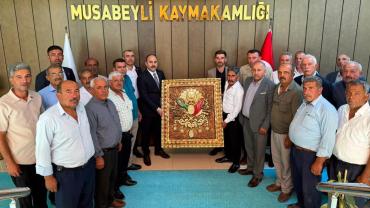 Muhtarlardan, Kaymakam Şahin’e Hayırlı Olsun Ziyareti!