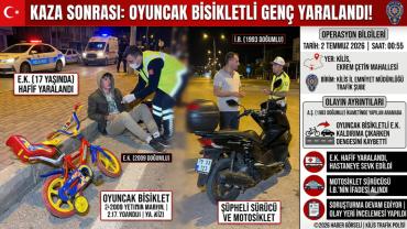 Oyuncak Bisikletli Çocuğun Talihsiz Kazası!