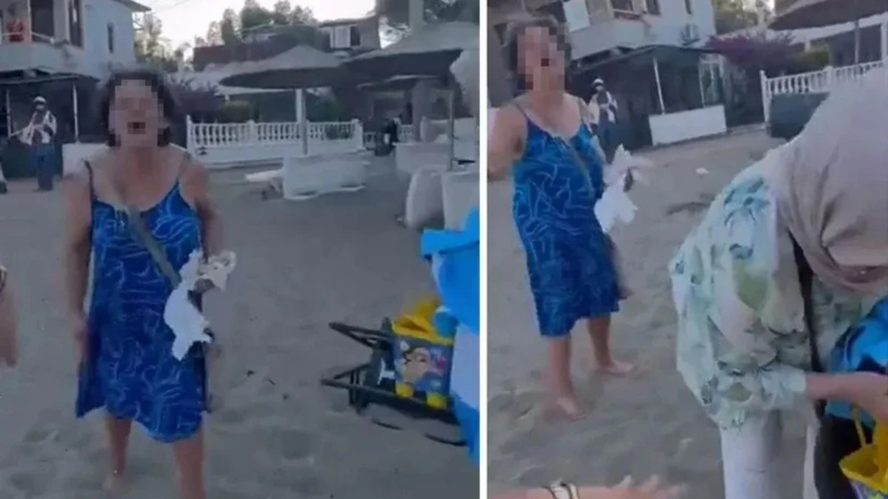 Plajdan Başörtülü Kadını Kovmuştu