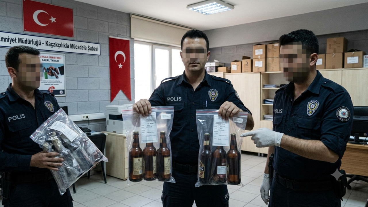 Poşet Dolusu Kaçak İçkiye El Konuldu!