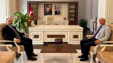 Başkan Ölmez'den Kaymakam Şahin'e Hayırlı Olsun Ziyareti
