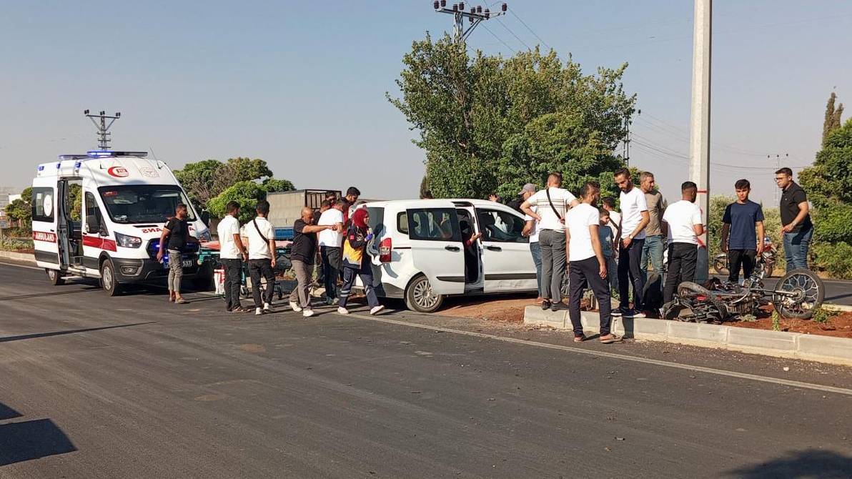 Öncüpınar Yolunda Kaza: Motosiklet ve Ticari Araç Çarpıştı
